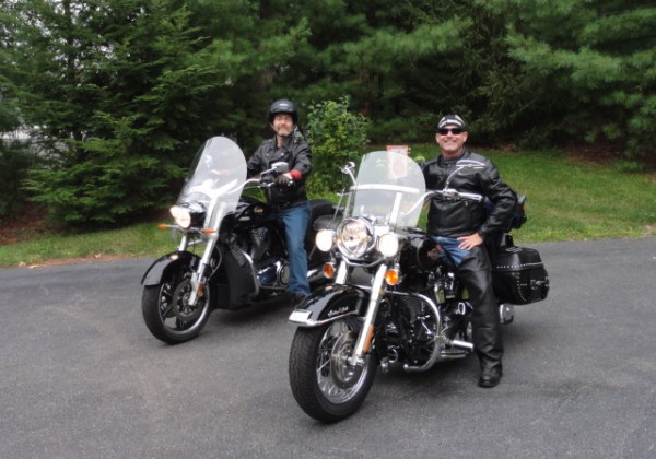 Harley Trip with Nate August 2012 Bruce and Nate rack up 700 miles in a 2 day motorcycle ride in MA, NY, VT and NH.