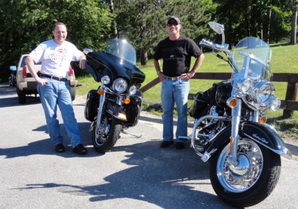 MA VT NY NH ride with John 6-27-2011 Bruce and John ride for Harley's 'Million Mile Monday' on 6-27-11 and log 280 miles each - across 4 states!